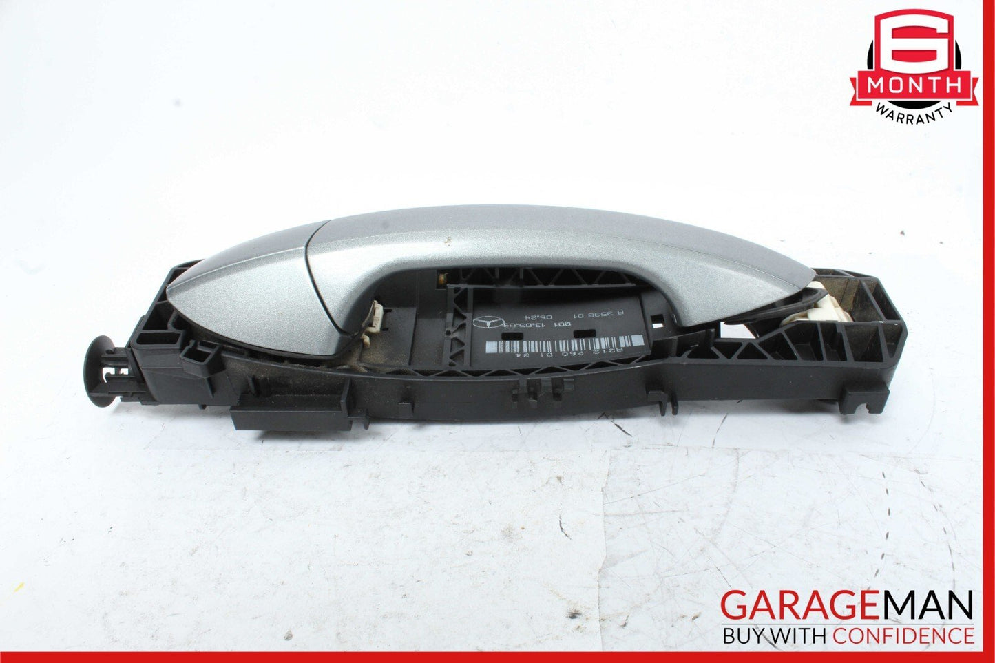10-13 Mercedes W212 E550 Rear Left Driver Side Exterior Door Handle Silver OEM