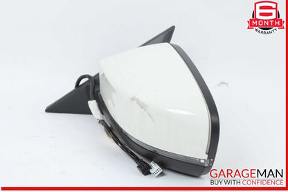 14-17 Maserati Quattroporte Ghibli Front Left Side Mirror Door Rear View White