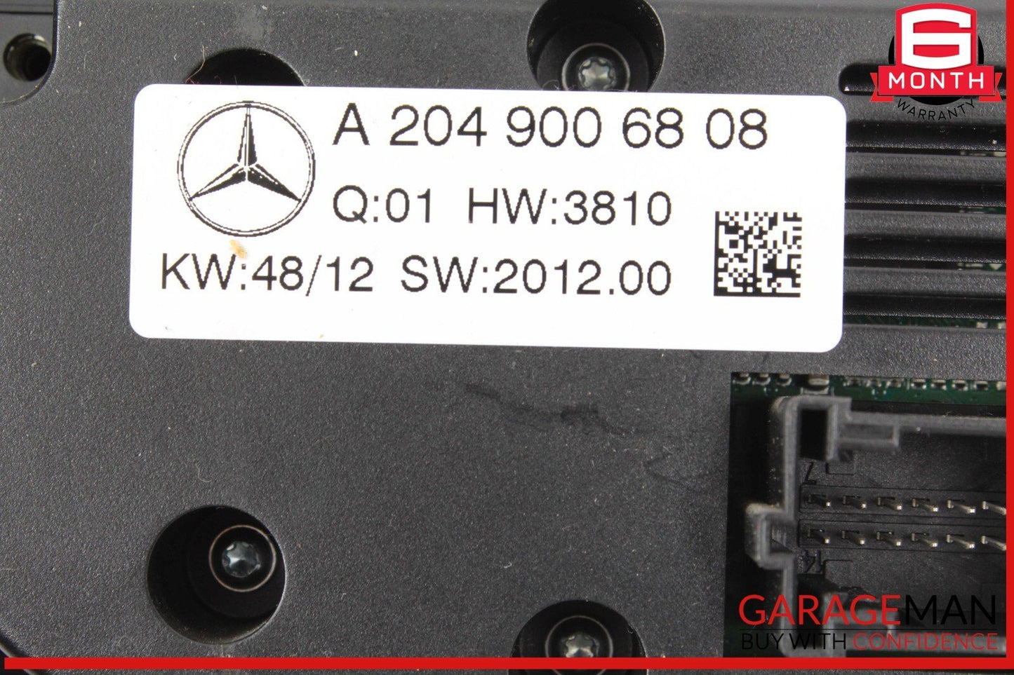 12-14 Mercedes W204 C250 C63 AMG C300 AC A/C Heater Climate Control w/ Trim OEM