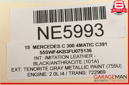 15-20 Mercedes W205 C300 4MATIC Front Left Side Radiator Support Mount Bracket