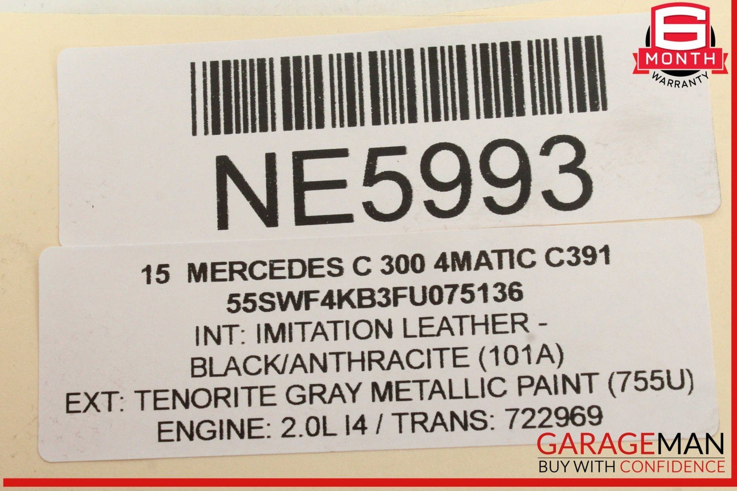 15-20 Mercedes W205 C300 4MATIC Front Left Side Radiator Support Mount Bracket