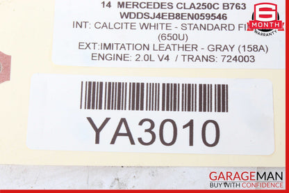 14-18 Mercedes W117 CLA250 CLA200 Rear Left Side Door Lock Latch Actuator OEM