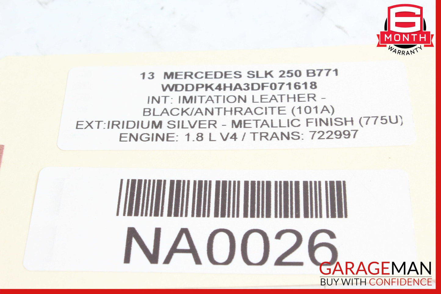 Mercedes R172 SLK250 SLC300 Convertible Trunk Right Lift Assist Cylinder OEM