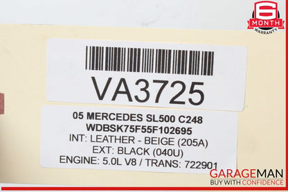 00-08 Mercedes R230 SL500 ABC Pressure Relief Valve Hydraulic Suspension OEM
