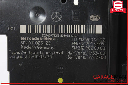 10-18 Mercedes W212 E350 E250 Rear SAM Fuse Box Relay Control Module OEM