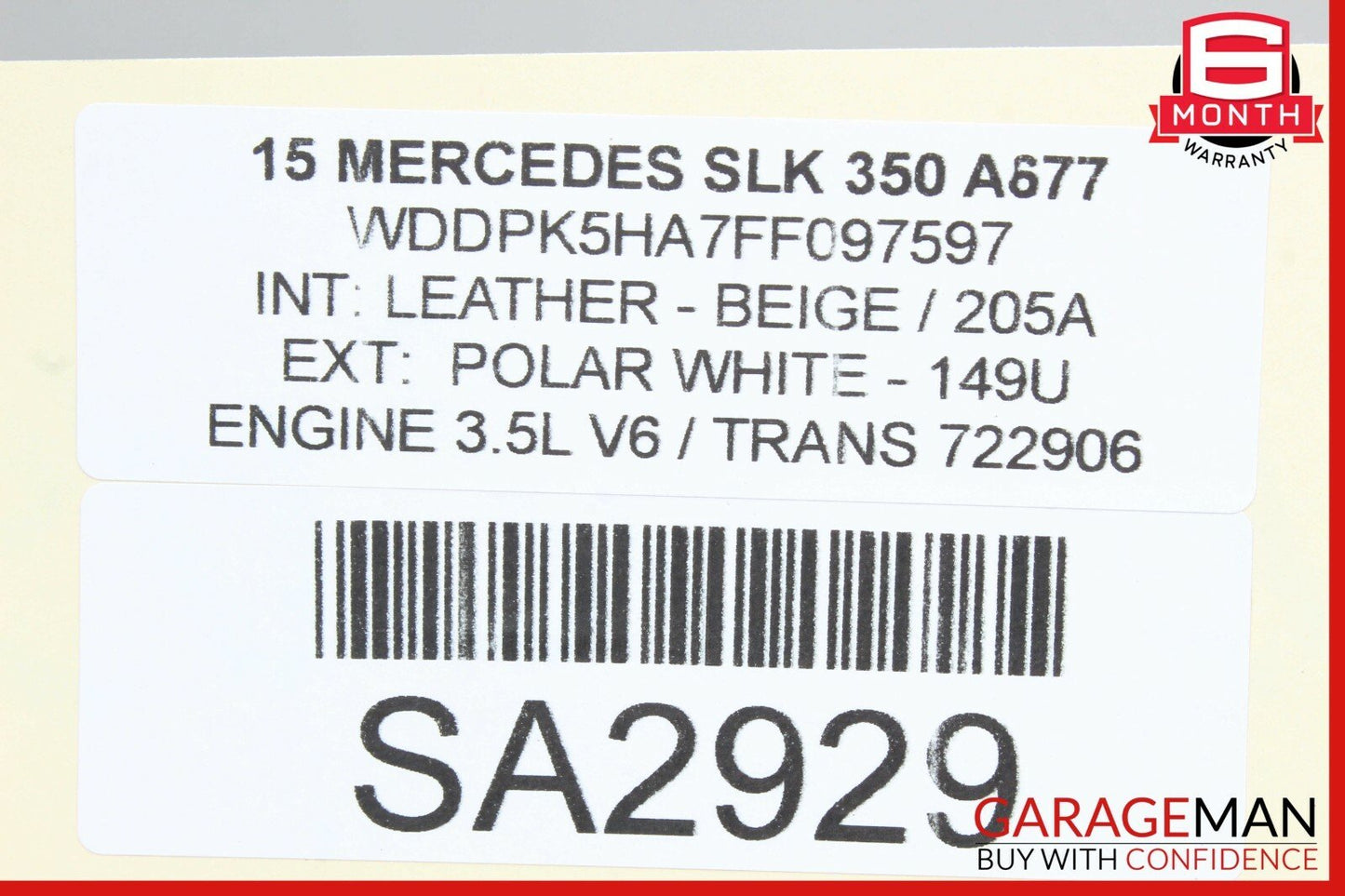 08-17 Mercedes C250 SLK350 Front Right Wheel Spindle Knuckle Hub Bearing RWD
