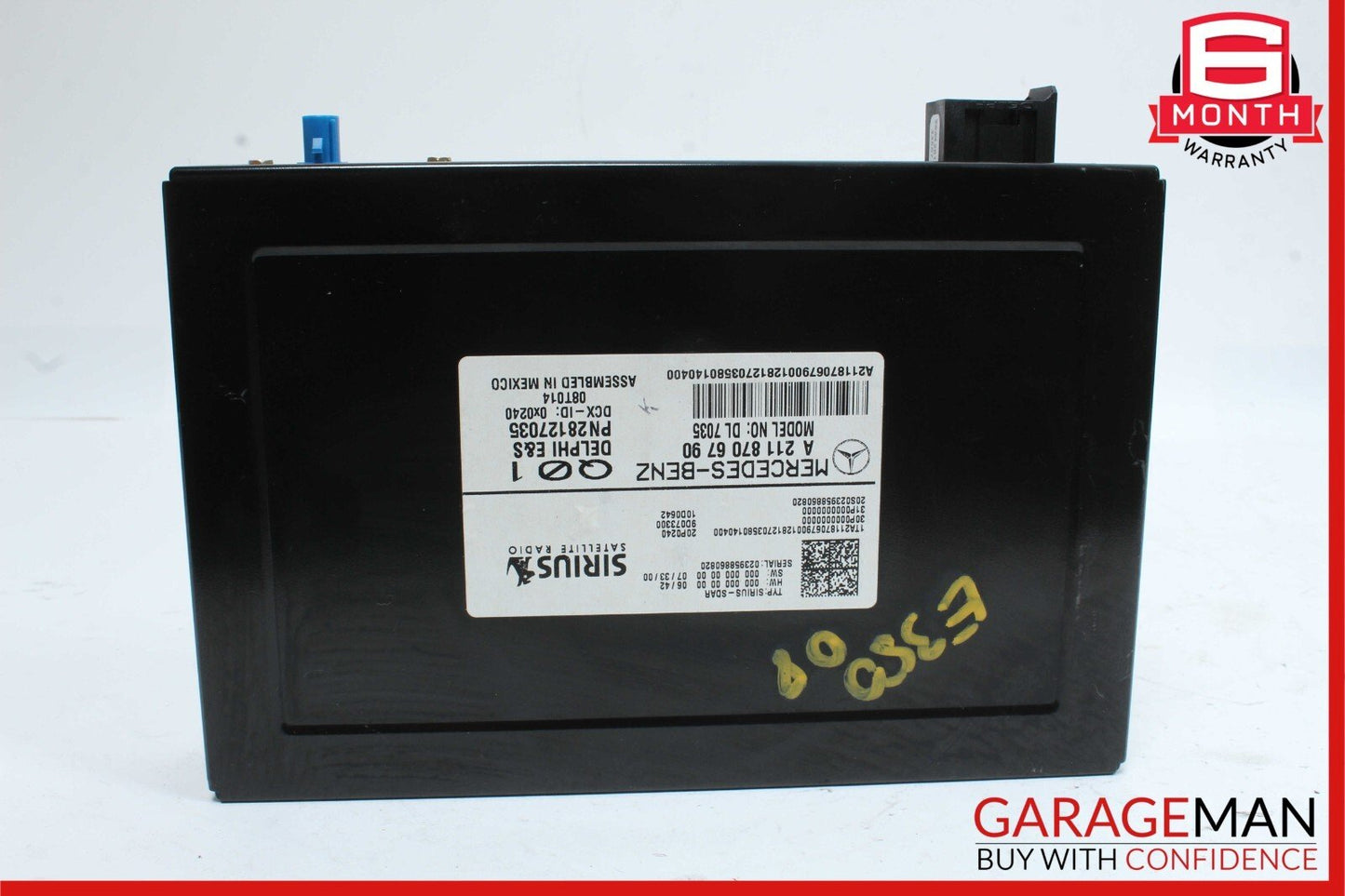 03-09 Mercedes W211 E350 CLK350 Sirius Satellite Radio Receiver 2118706709 OEM