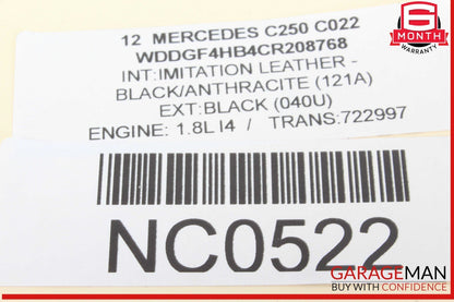 08-18 Mercedes W204 C250 GLK350 E350 Rear Right Side Door Control Module Unit