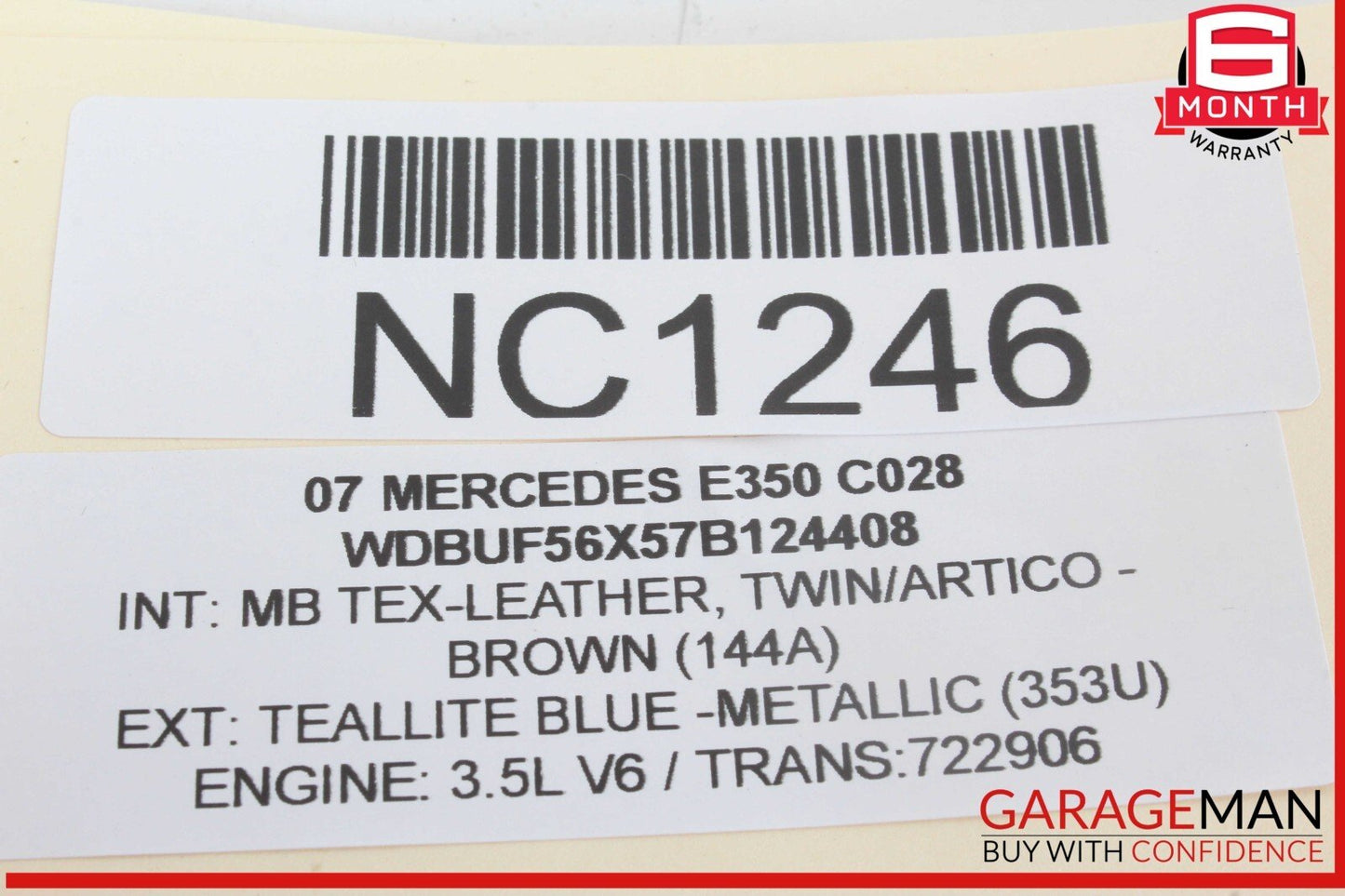 03-09 Mercedes W211 E350 E500 Front Right Side Exterior Door Handle OEM