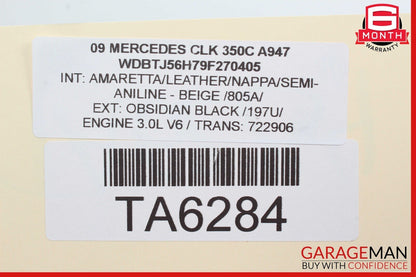 03-09 Mercedes W209 CLK 350C Power Steering Pump Reservoir Assembly OEM