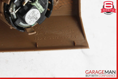 03-09 Mercedes W211 E350 E500 E55 AMG Front Right Tweeter Speaker Cover Brown