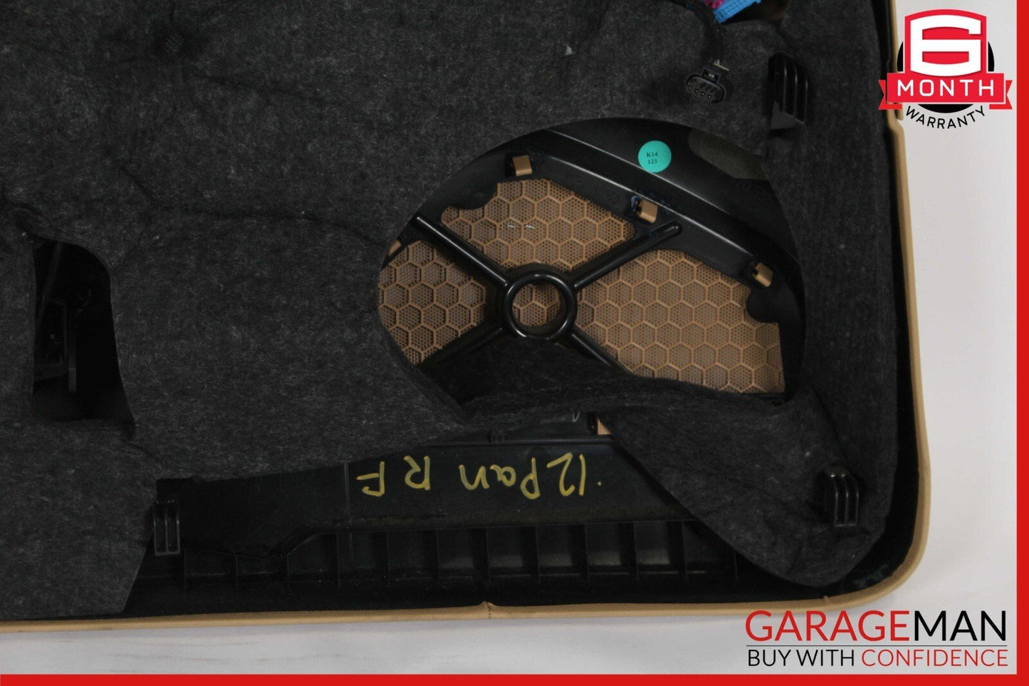 10-16 Porsche Panamera 970 Front Right Interior Door Panel Cover Trim Assy Beige