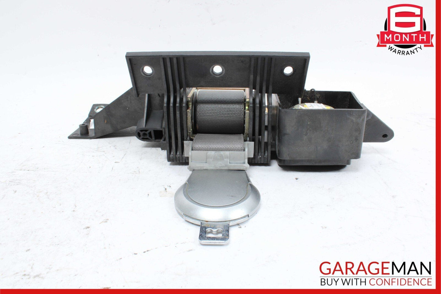 03-08 Mercedes R230 SL500 Rear Right Seat Belt Retractor Luggage w/ Speaker Gray