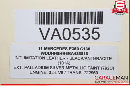 05-12 Mercedes W212 E350 R350 Left Side Engine Camshaft Cam Shaft Exhaust OEM