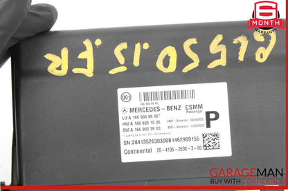 13-18 Mercedes X166 GL550 GL450 Front Right Seat Control Module Unit OEM