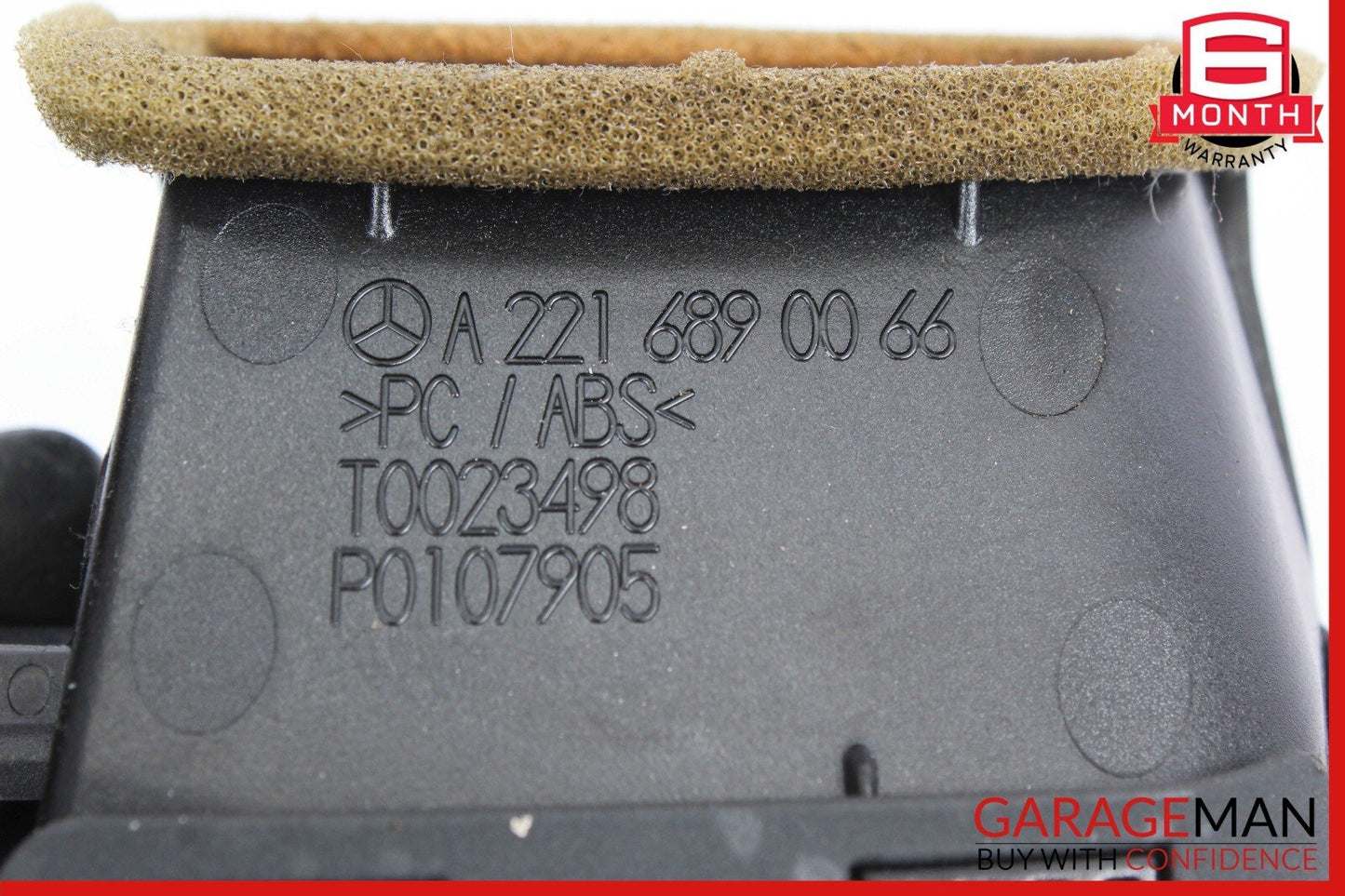 07-14 Mercedes W221 S550 CL550 Center Dash AC A/C Air Vent 2216890066 OEM