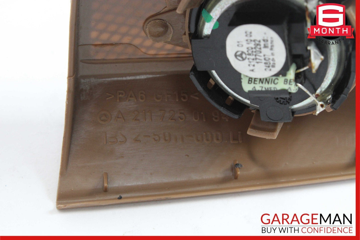 03-09 Mercedes W211 E350 E500 E63 Front Left Side Tweeter Speaker Cover Brown