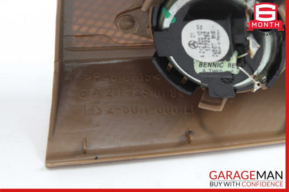 03-09 Mercedes W211 E350 E500 E63 Front Left Side Tweeter Speaker Cover Brown