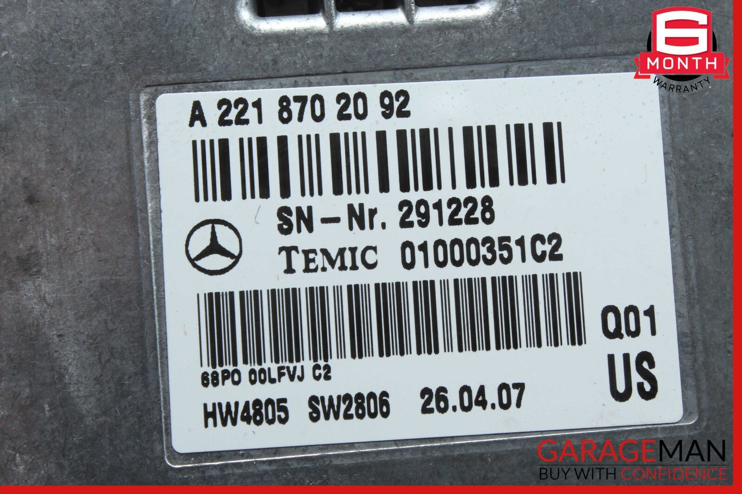 07-14 Mercedes W216 CL550 S63 Voice Language Communication Control Module OEM