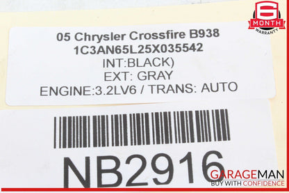 04-08 Chrysler Crossfire Power Sreering Gear Box w/ Pitman Arm OEM