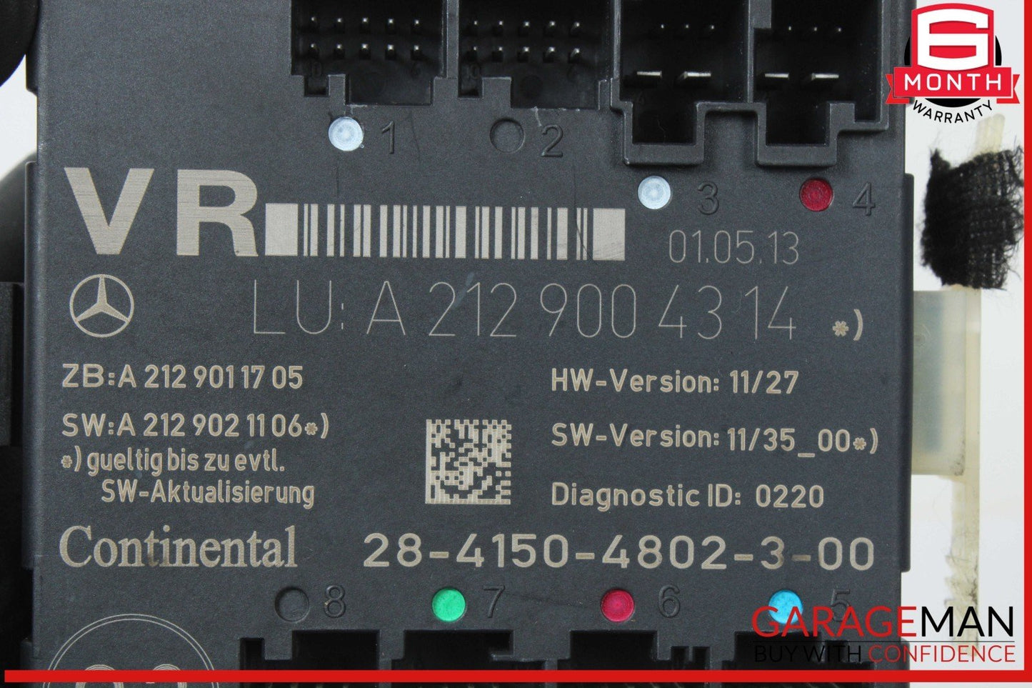 08-18 Mercedes W212 E350 CLS550 Front Right Side Door Control Module OEM