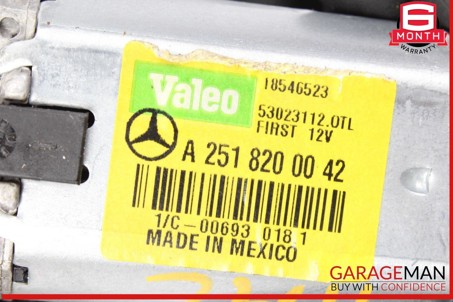 06-19 Mercedes W164 ML350 4MATIC Rear Glass Windshield Wiper Motor 2518200042