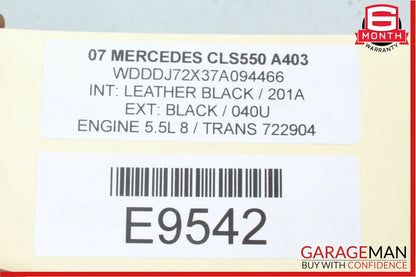 06-09 Mercedes W219 CLS500 CLS550 Front Right Side Seatbelt Seat Belt Buckle OEM
