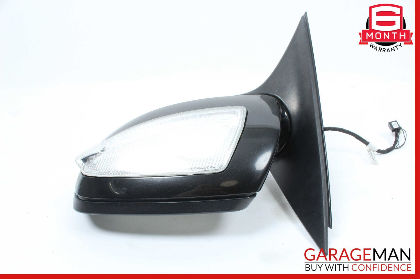 08-09 Mercedes W204 C300 Front Left Side Mirror Door Rear View Black OEM