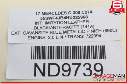 14-19 Mercedes W205 C300 S600 GLC350 S550 Keyless Go Entry Control Module OEM