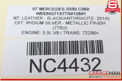 07-13 Mercedes W221 S550 S400 Rear Right or Left Side Door Control Module OEM