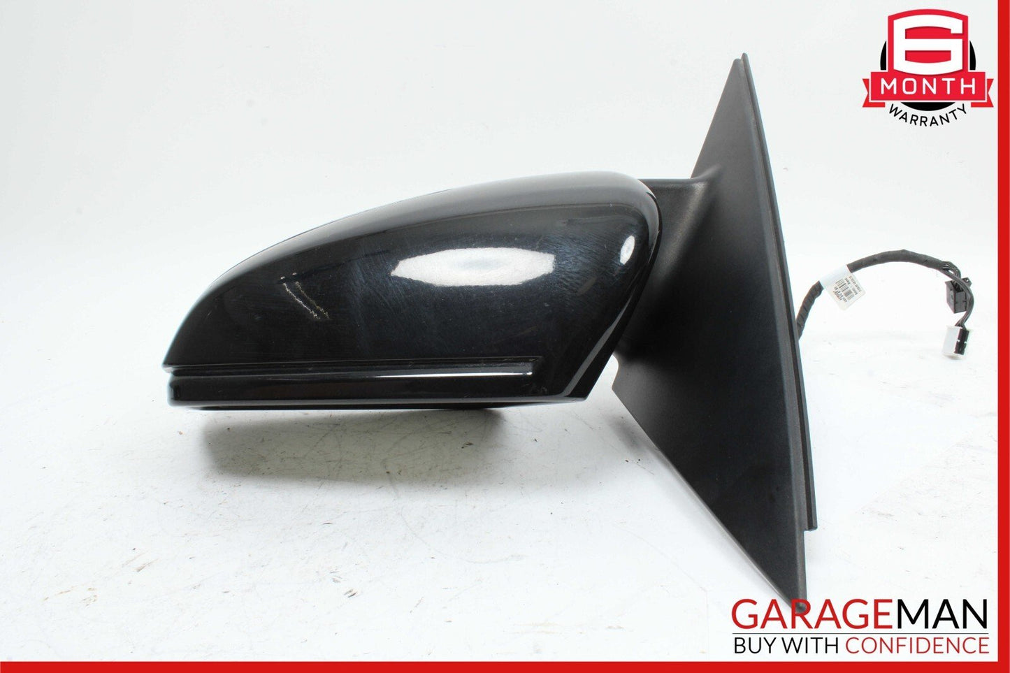 12-14 Mercedes W204 C250 C63 AMG Front Left Side Mirror Rear View Door Black OEM