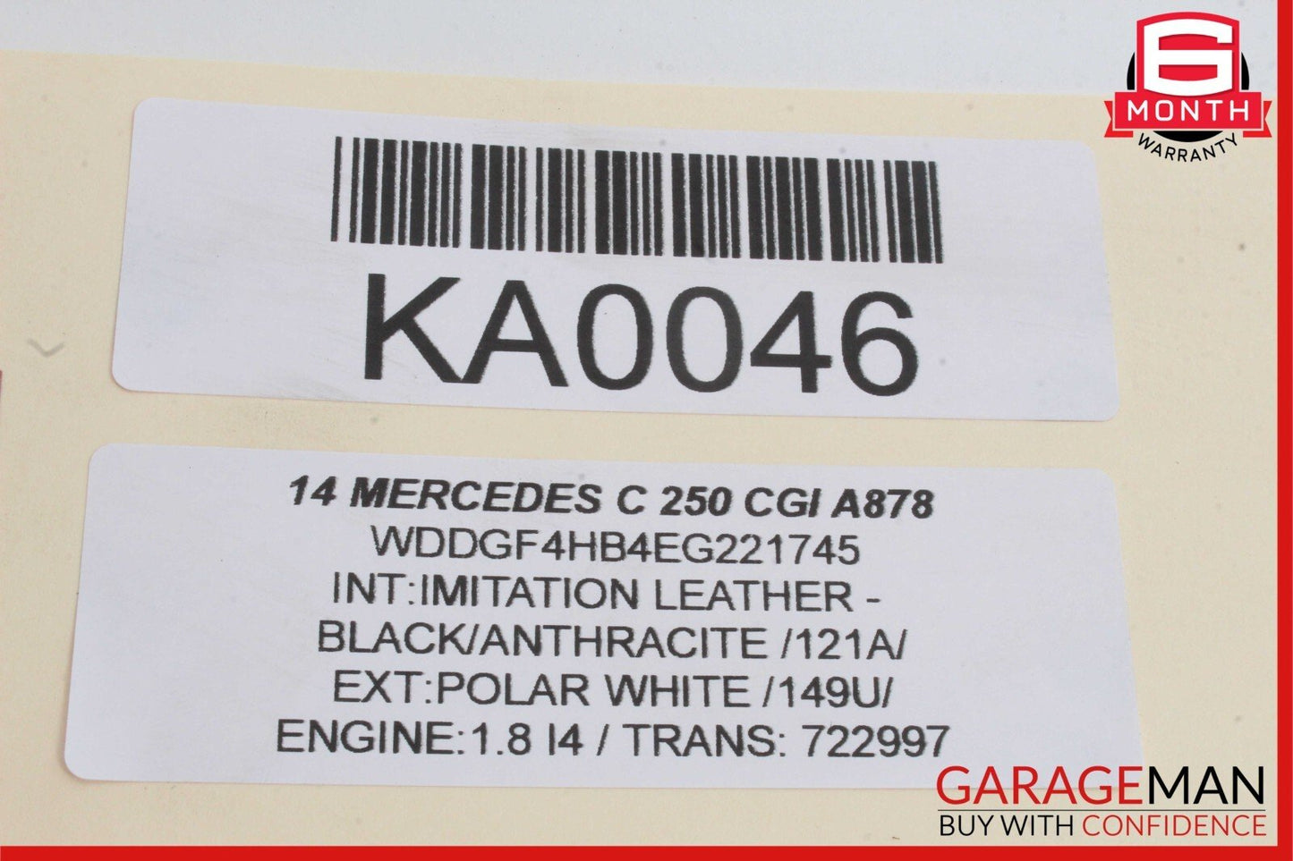 08-15 Mercedes W204 C250 C350 C63 AMG Front Right Side Door Control Module Unit