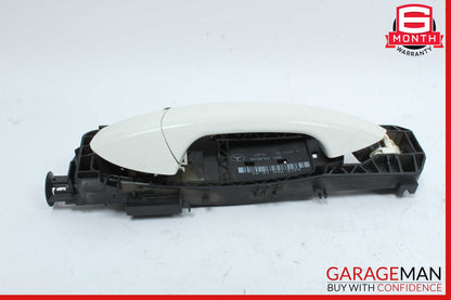 10-13 Mercedes W212 E350 E550 E63 AMG Rear Left Exterior Door Handle White OEM