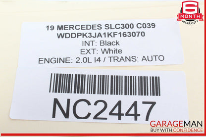 08-20 Mercedes R172 SLC300 E350 Front Right Side Door Control Module OEM