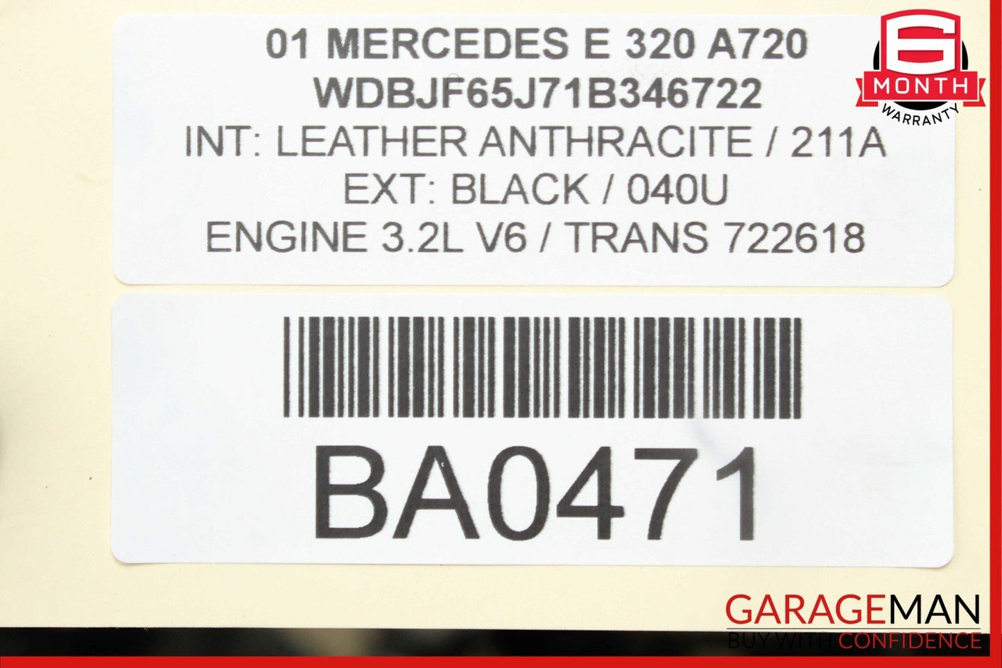 98-02 Mercedes W210 E320 E430 Rear Left / Right Shock Absorber Coil Spring