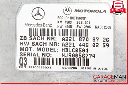 Mercedes W164 ML350 Voice Communication Control Module 2218708726 OEM