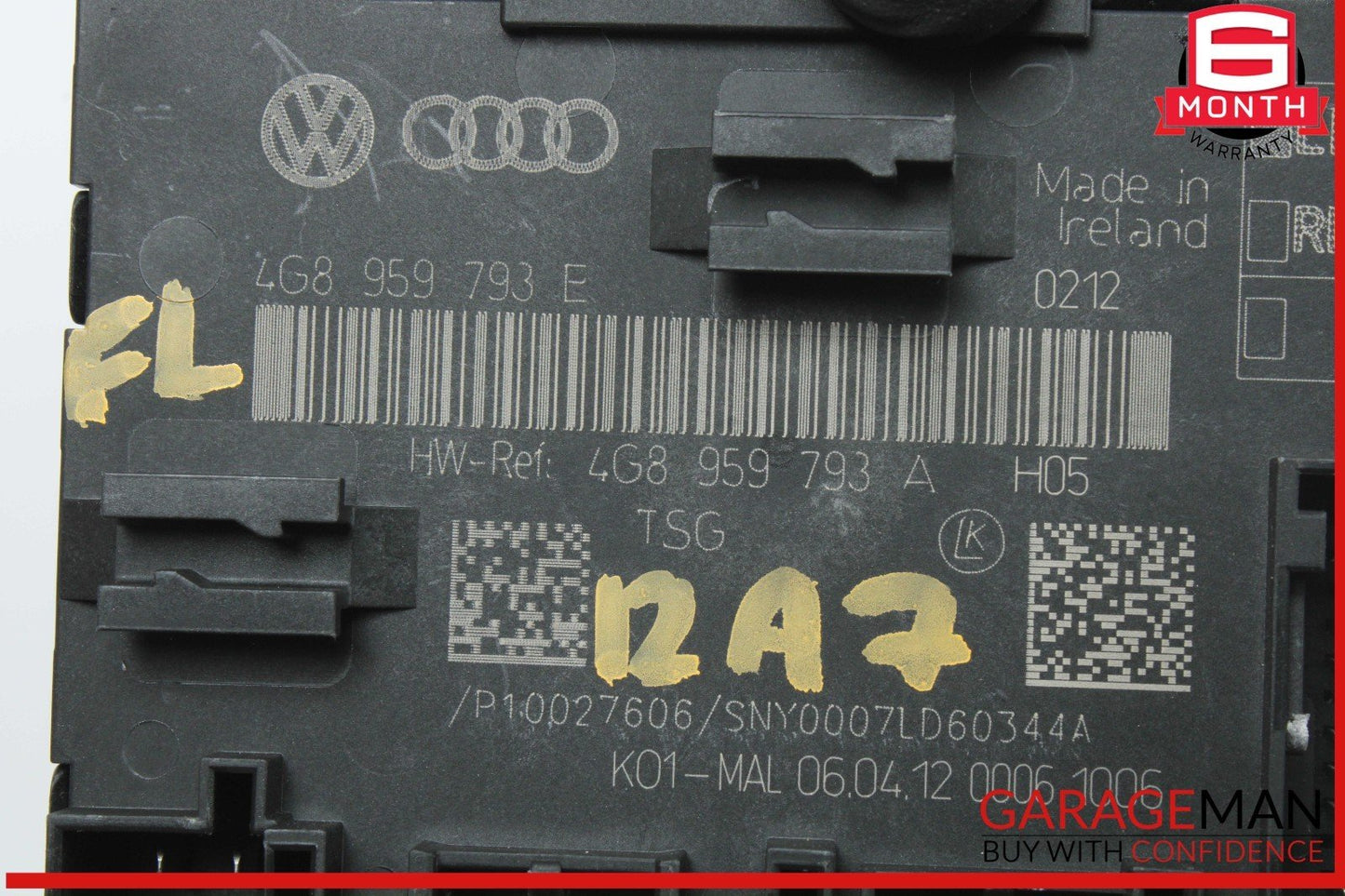 12-18 Audi A7 A6 Front Left Driver Side Door Control Module Unit 4G8959793H OEM