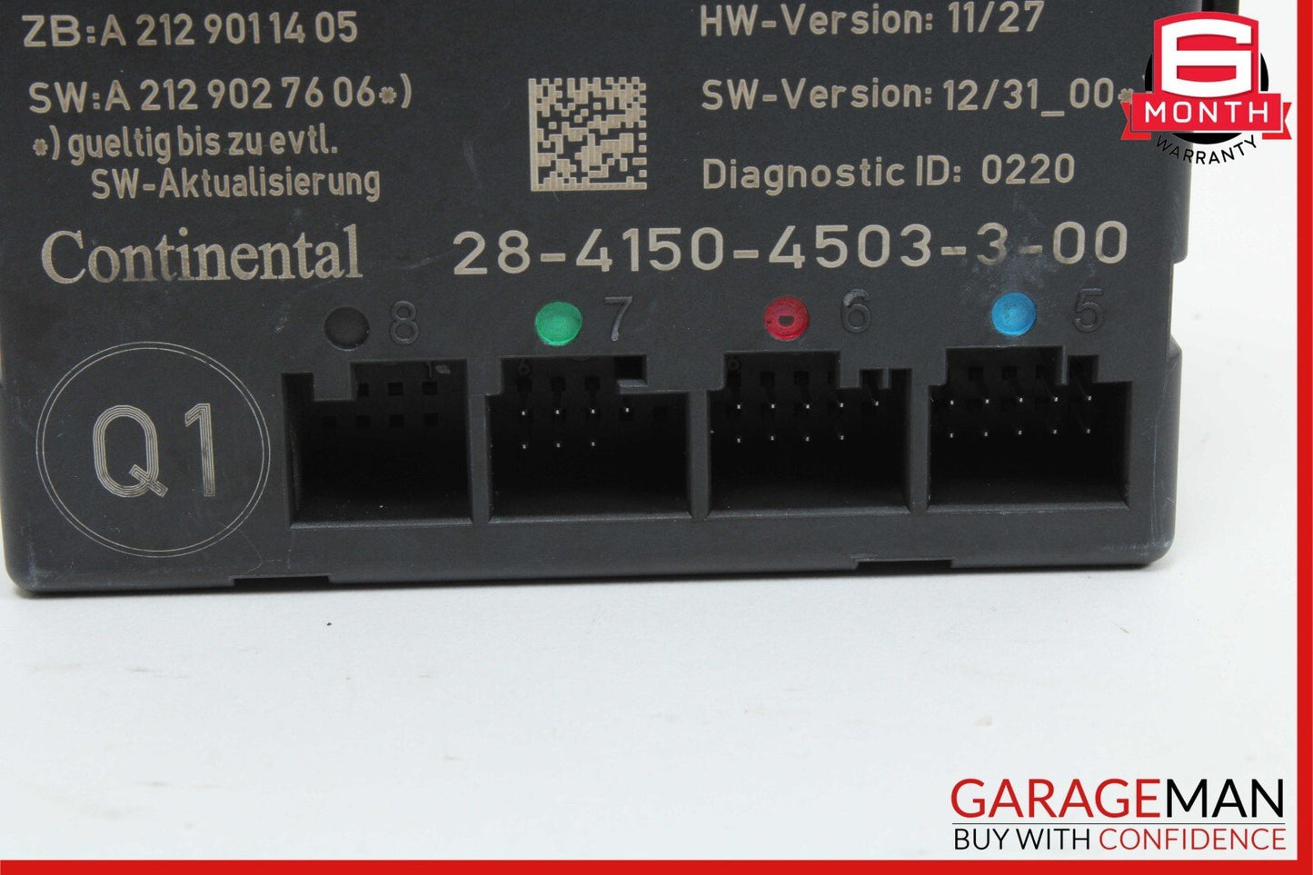 08-18 Mercedes R172 SLK250 CLS550 Front Left Driver Side Door Control Module OEM