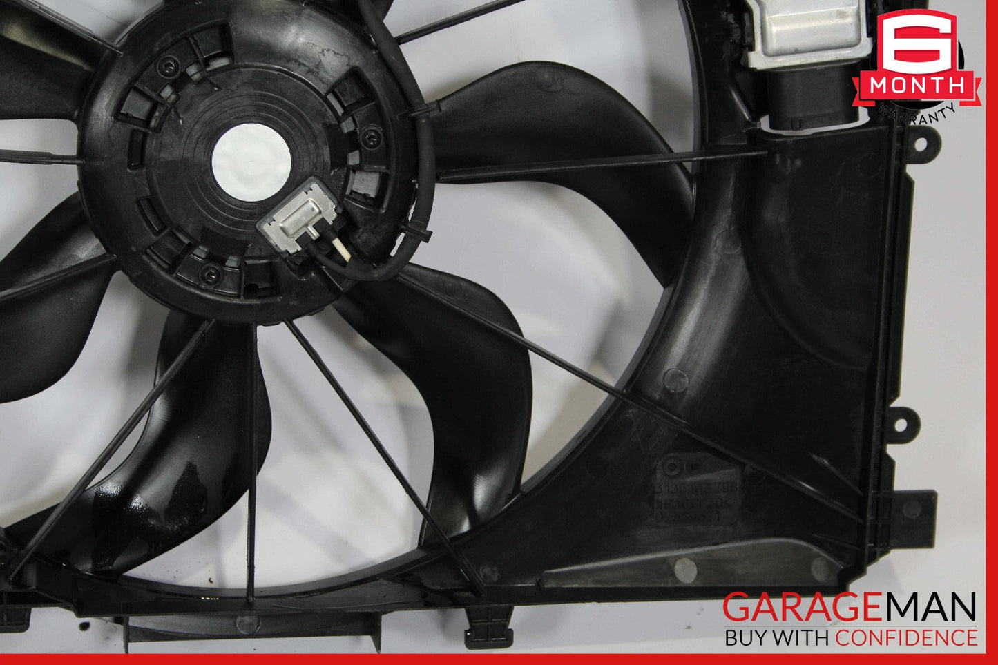 12-20 Mercedes R172 SLK250 Engine Radiator Cooling Fan Motor Shroud Assy