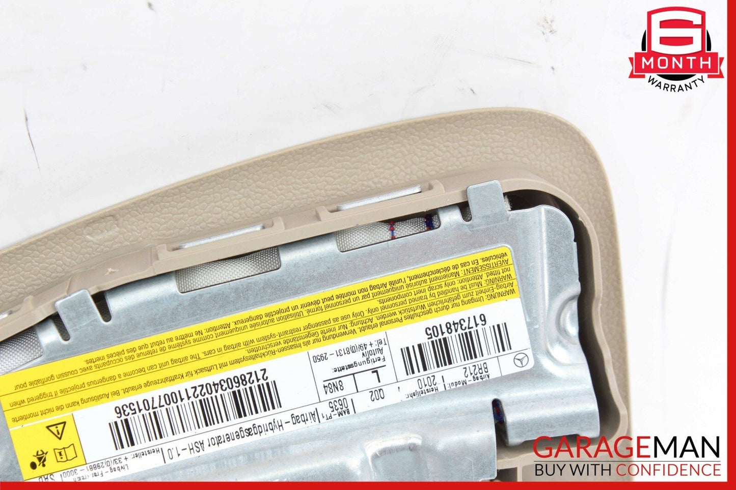 10-18 Mercedes W212 E350 E250 Front Left Side Seat Side Airbag Air Bag Beige OEM