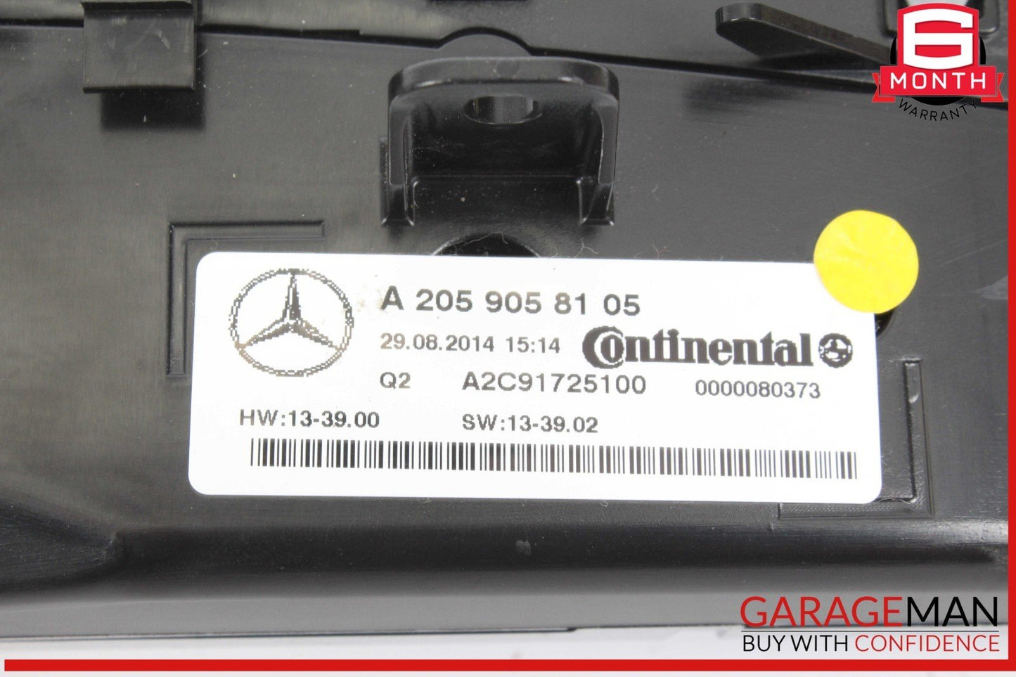15-20 Mercedes W205 C300 C350e C400 A/C AC Heater Climate Control Switch OEM