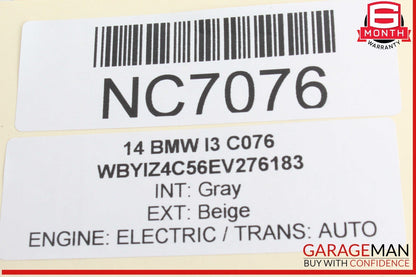 14-21 BMW i3 I01 Hybrid Front Left Side Reinforcement Bracket 6863513 OEM