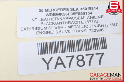 05-11 Mercedes R171 SLK350 SLK300 Front Right Side Door Lock Latch Actuator OEM