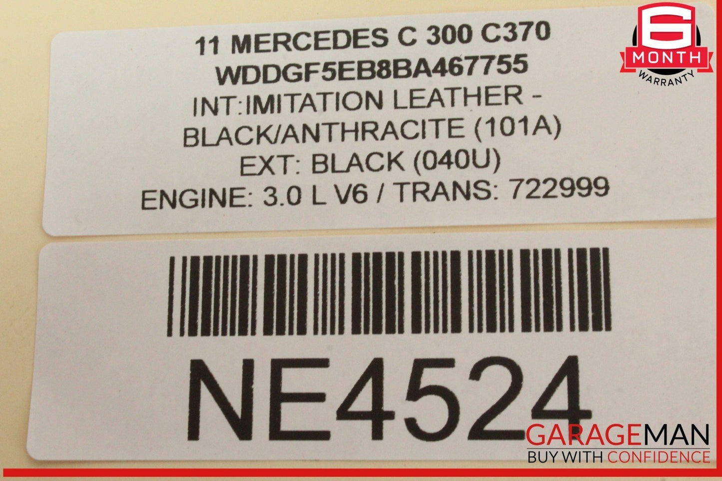 08-14 Mercedes W204 C300 C250 Rear Trunk Lid Tailgate Release Open Handle OEM