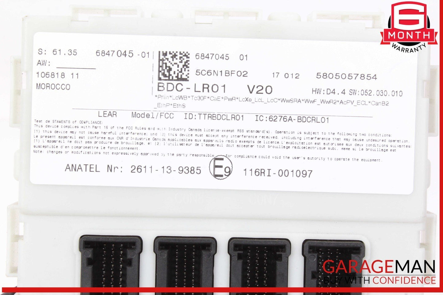 14-21 BMW i3 I01 Hybrid Front Body Comfort Computer Control Module Unit OEM