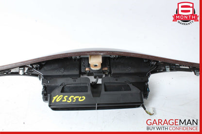 10-13 Mercedes W221 S550 S400 Center Dashboard Dash Trim Molding Brown Wood OEM