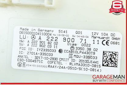 14-19 Mercedes W205 C300 S600 GLC350 S550 Keyless Go Entry Control Module OEM