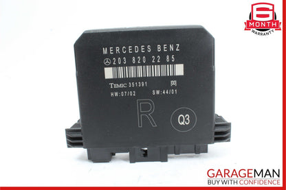 01-07 Mercedes W203 C240 C230 C320 Rear Right Door Control Module 2038202285 OEM