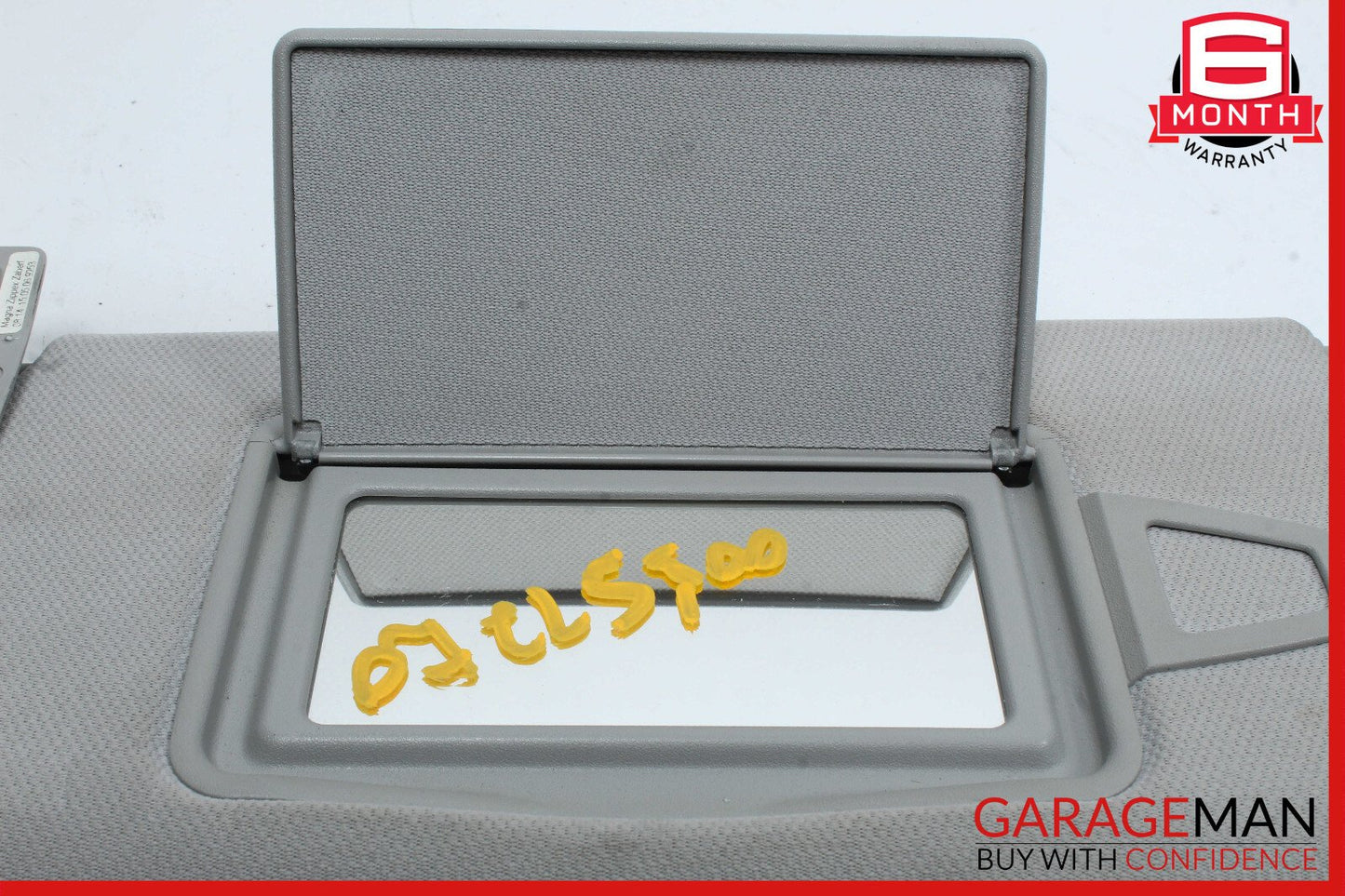 06-11 Mercedes W219 CLS550 Front Left Side Sunvisor Sun Visor Shade Suede Gray