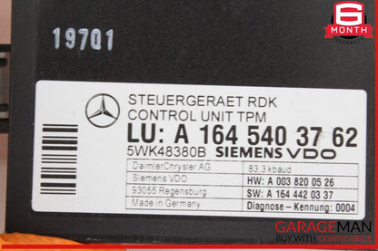 06-13 Mercedes W211 E320 ML350 R350 TPMS Tire Pressure Control 1645403762 OEM